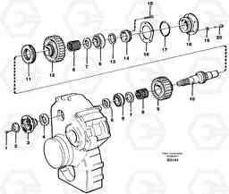 44727 Upper shaft A35C SER NO 4621-, SER NO USA 60001-, Volvo Construction Equipment