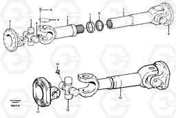 58905 Propeller shaft A35C SER NO 4621-, SER NO USA 60001-, Volvo Construction Equipment