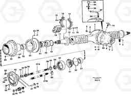 88336 Planetary axle, front A35C SER NO 4621-, SER NO USA 60001-, Volvo Construction Equipment