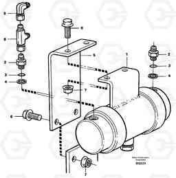 15168 Damping cylinder with fitting parts A35C SER NO 4621-, SER NO USA 60001-, Volvo Construction Equipment
