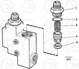 24574 Check valve A35C SER NO 4621-, SER NO USA 60001-, Volvo Construction Equipment