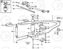 60976 Front axle suspension A35C SER NO 4621-, SER NO USA 60001-, Volvo Construction Equipment