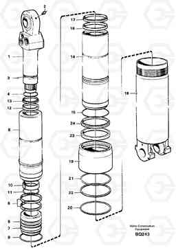 65180 Hoist cylinder A35C SER NO 4621-, SER NO USA 60001-, Volvo Construction Equipment
