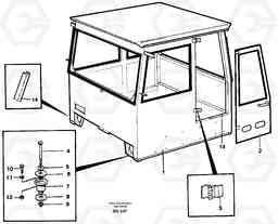 24577 Drivers cab A35C SER NO 4621-, SER NO USA 60001-, Volvo Construction Equipment