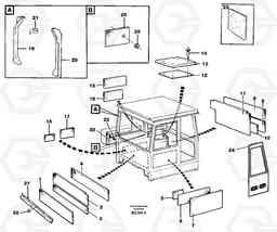 24581 Upholstery and insulation, cab side and climate unit A35C SER NO 4621-, SER NO USA 60001-, Volvo Construction Equipment