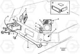 41267 Radio bracket A35C SER NO 4621-, SER NO USA 60001-, Volvo Construction Equipment