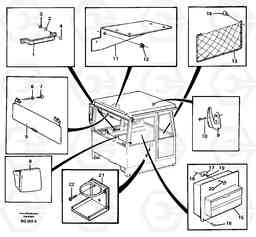 86775 Interior equipment, cab A35C SER NO 4621-, SER NO USA 60001-, Volvo Construction Equipment