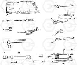 70188 Tool kit A35C SER NO 4621-, SER NO USA 60001-, Volvo Construction Equipment