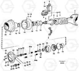 90174 Hub reduction, axle 1 load unit A35C SER NO 4621-, SER NO USA 60001-, Volvo Construction Equipment