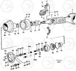 88866 Hub reduction, axle 2 load unit A35C SER NO 4621-, SER NO USA 60001-, Volvo Construction Equipment