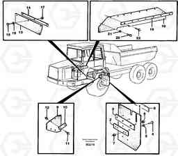 85468 Mudflap, motor unit A35C SER NO 4621-, SER NO USA 60001-, Volvo Construction Equipment