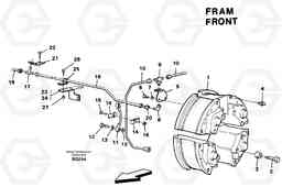 82377 Brake pipe with mounting parts. Motor unit A35C SER NO 4621-, SER NO USA 60001-, Volvo Construction Equipment