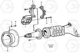 27637 Rear wheel brake, axle 2 A35C SER NO 4621-, SER NO USA 60001-, Volvo Construction Equipment