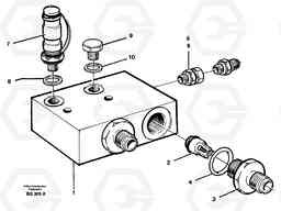 96623 Valve housing A35C SER NO 4621-, SER NO USA 60001-, Volvo Construction Equipment