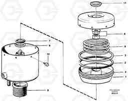 23930 Brake cylinder A35C SER NO 4621-, SER NO USA 60001-, Volvo Construction Equipment