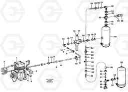 64304 Feed lines, wet tank and regulator A35C SER NO 4621-, SER NO USA 60001-, Volvo Construction Equipment