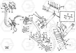 54472 Hoist cylinder and hydraulic hoses A35C SER NO 4621-, SER NO USA 60001-, Volvo Construction Equipment