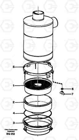 77767 Oil bath air filter A35C SER NO 4621-, SER NO USA 60001-, Volvo Construction Equipment