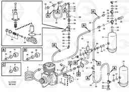 64305 Feed lines, wet tank and regulator A35C SER NO 4621-, SER NO USA 60001-, Volvo Construction Equipment