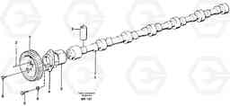 56973 Camshaft A40 SER NO 1201-, SER NO USA 60101-, Volvo Construction Equipment