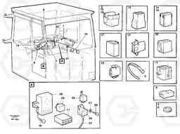 36605 Cable harnesses, cab A40 SER NO 1201-, SER NO USA 60101-, Volvo Construction Equipment