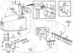 65015 Fuel tank, fuel pipes A40 SER NO 1201-, SER NO USA 60101-, Volvo Construction Equipment