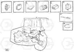 35219 Cable harnesses, front A40 SER NO 1201-, SER NO USA 60101-, Volvo Construction Equipment