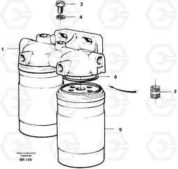 23471 Fuel filter A40 SER NO 1201-, SER NO USA 60101-, Volvo Construction Equipment