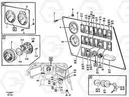 66893 Instrument panel A40 SER NO 1201-, SER NO USA 60101-, Volvo Construction Equipment