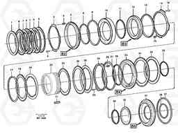 56984 Brakes, rear A40 SER NO 1201-, SER NO USA 60101-, Volvo Construction Equipment