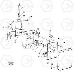 90501 Gear selector A40 SER NO 1201-, SER NO USA 60101-, Volvo Construction Equipment