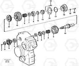 44735 Upper shaft A40 SER NO 1201-, SER NO USA 60101-, Volvo Construction Equipment