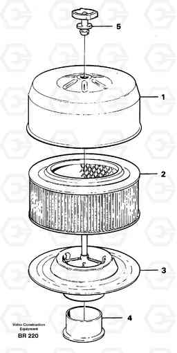 16228 Filter A40 SER NO 1201-, SER NO USA 60101-, Volvo Construction Equipment
