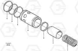 16229 Valve, circuit body and return valve A40 SER NO 1201-, SER NO USA 60101-, Volvo Construction Equipment