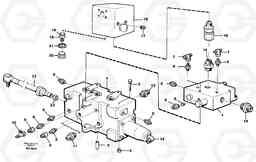 20495 Control valve with fitting parts A40 SER NO 1201-, SER NO USA 60101-, Volvo Construction Equipment