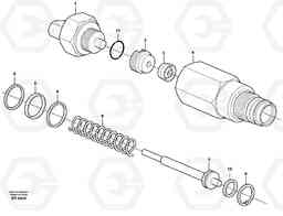 33573 Pressure sensor A40 SER NO 1201-, SER NO USA 60101-, Volvo Construction Equipment