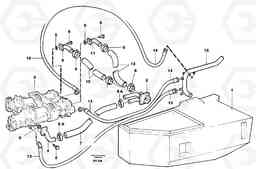 39485 Hydraulic system, motor unit A40 SER NO 1201-, SER NO USA 60101-, Volvo Construction Equipment