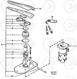 49855 Footbrake valve A40 SER NO 1201-, SER NO USA 60101-, Volvo Construction Equipment