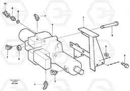 34288 Tip valve with fitting parts A40 SER NO 1201-, SER NO USA 60101-, Volvo Construction Equipment