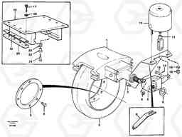 82812 Parking brake A40 SER NO 1201-, SER NO USA 60101-, Volvo Construction Equipment
