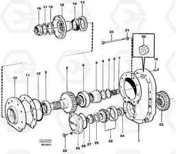 103458 Final drive A40 SER NO 1201-, SER NO USA 60101-, Volvo Construction Equipment