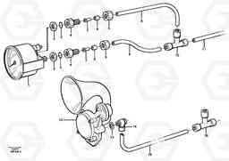 36352 Pneumatic system, pneumatic pressure gauge and horn A40 SER NO 1201-, SER NO USA 60101-, Volvo Construction Equipment