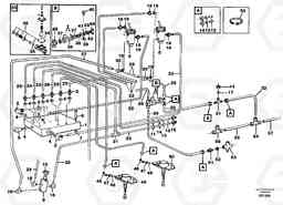 24676 Pneumatic system, diff lock, cab A40 SER NO 1201-, SER NO USA 60101-, Volvo Construction Equipment