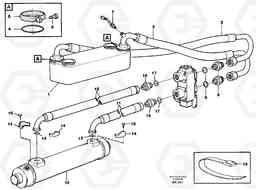 59240 Oil cooler A40 SER NO 1201-, SER NO USA 60101-, Volvo Construction Equipment