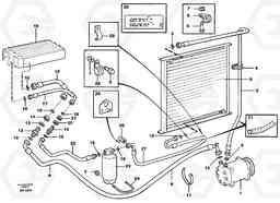 39875 Air conditioning. A40 SER NO 1201-, SER NO USA 60101-, Volvo Construction Equipment