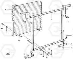 90419 Condenser device air conditioning A40 SER NO 1201-, SER NO USA 60101-, Volvo Construction Equipment