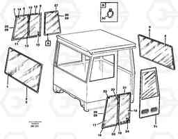 36364 Windows A40 SER NO 1201-, SER NO USA 60101-, Volvo Construction Equipment