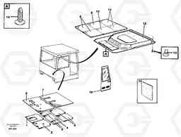 20690 Upholstery and insulation, floor and roof A40 SER NO 1201-, SER NO USA 60101-, Volvo Construction Equipment