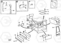 20691 Upholstery and insulation, cab side and climate unit A40 SER NO 1201-, SER NO USA 60101-, Volvo Construction Equipment