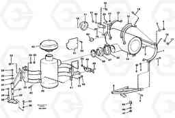 82348 Oil bath air filter with fitting parts A40 SER NO 1201-, SER NO USA 60101-, Volvo Construction Equipment